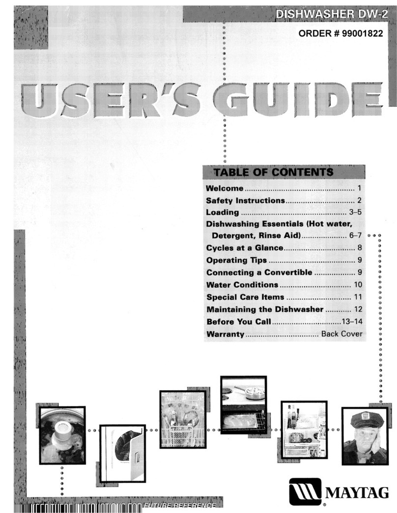 Maytag MDB4000 User manual