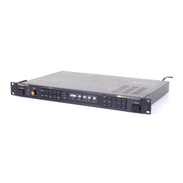 Roland SDE-3000 User manual