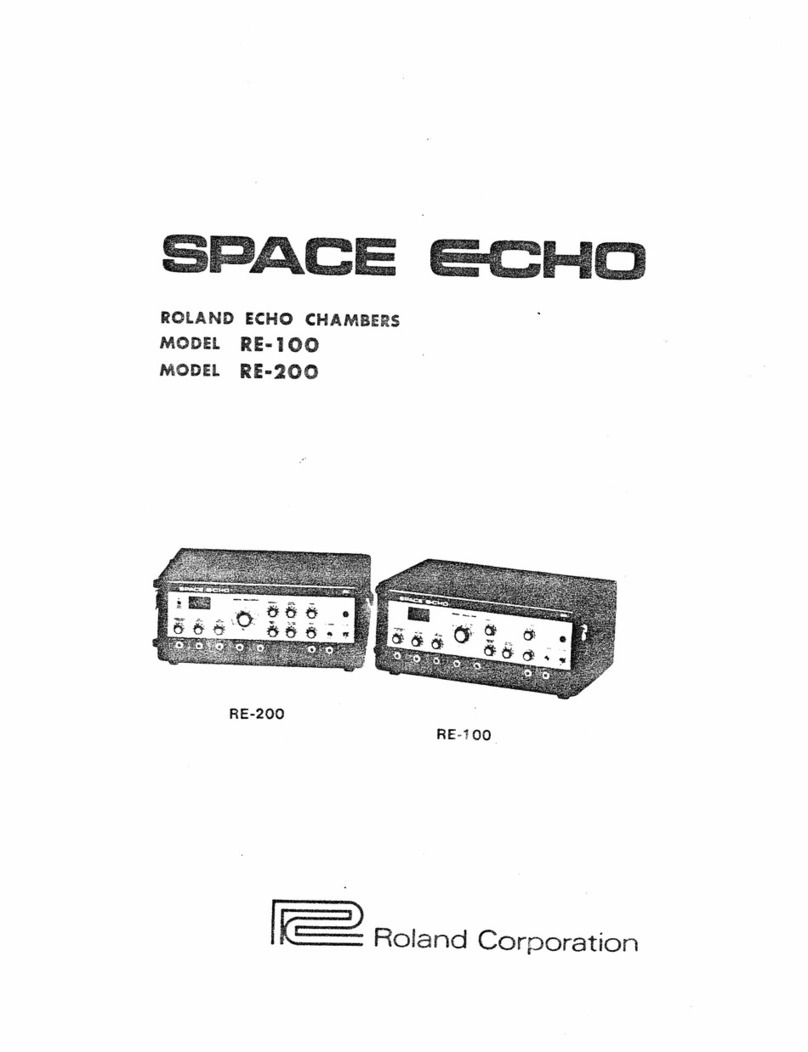 Roland RE-100 User manual