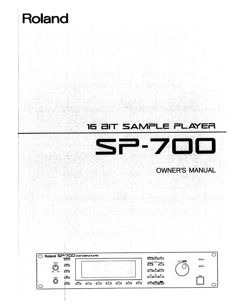 Roland SP-700 User manual