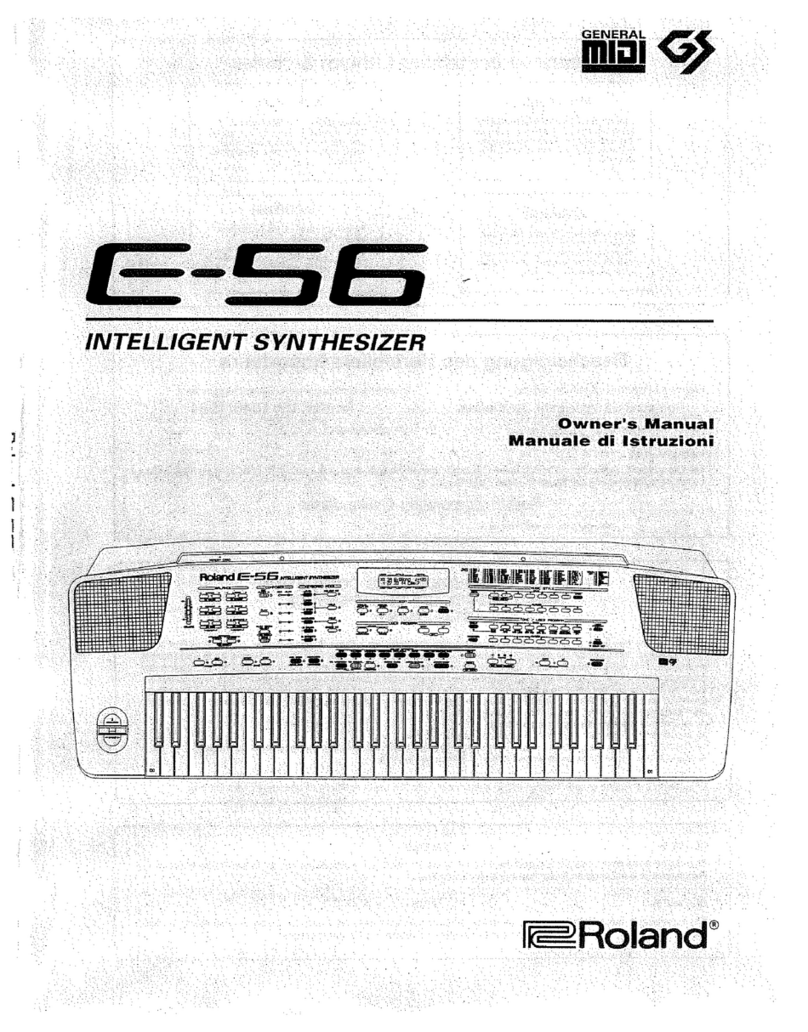 Roland E-56 User manual