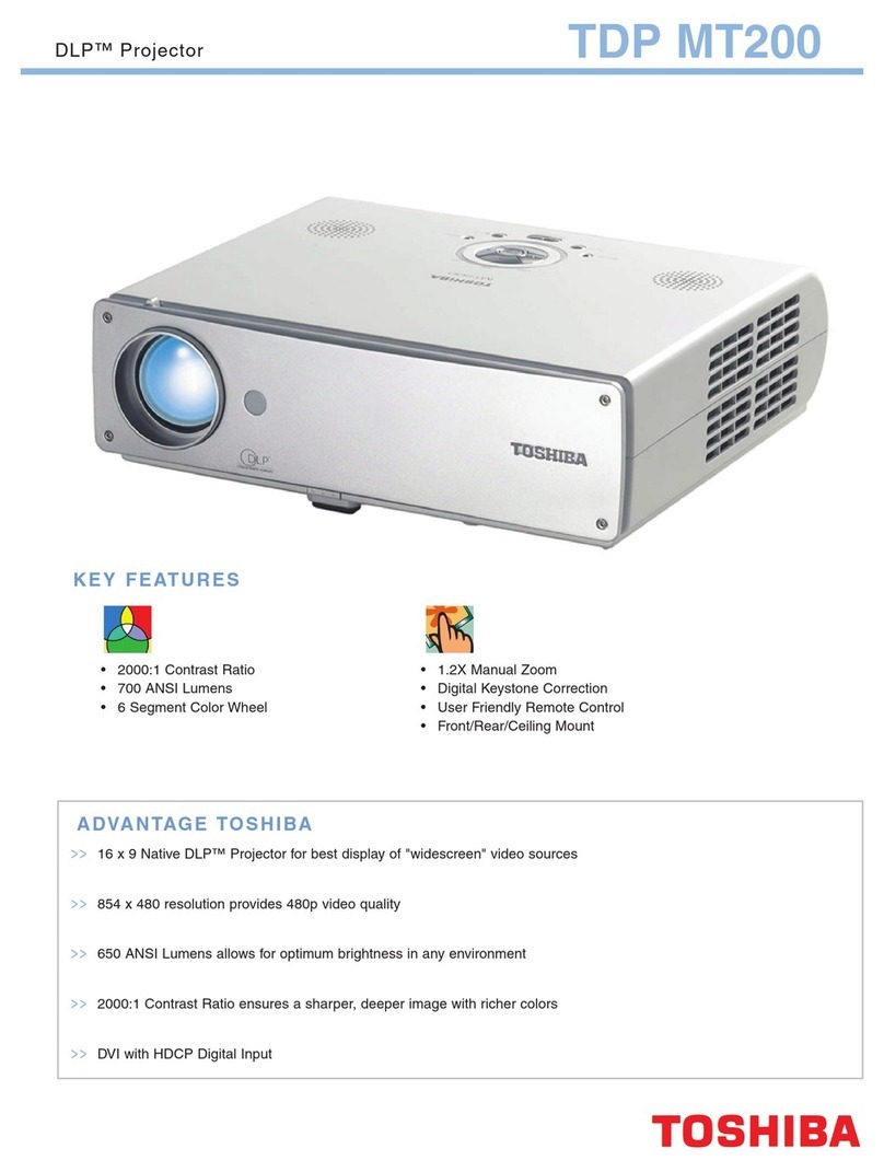 Toshiba TDP MT200 User manual
