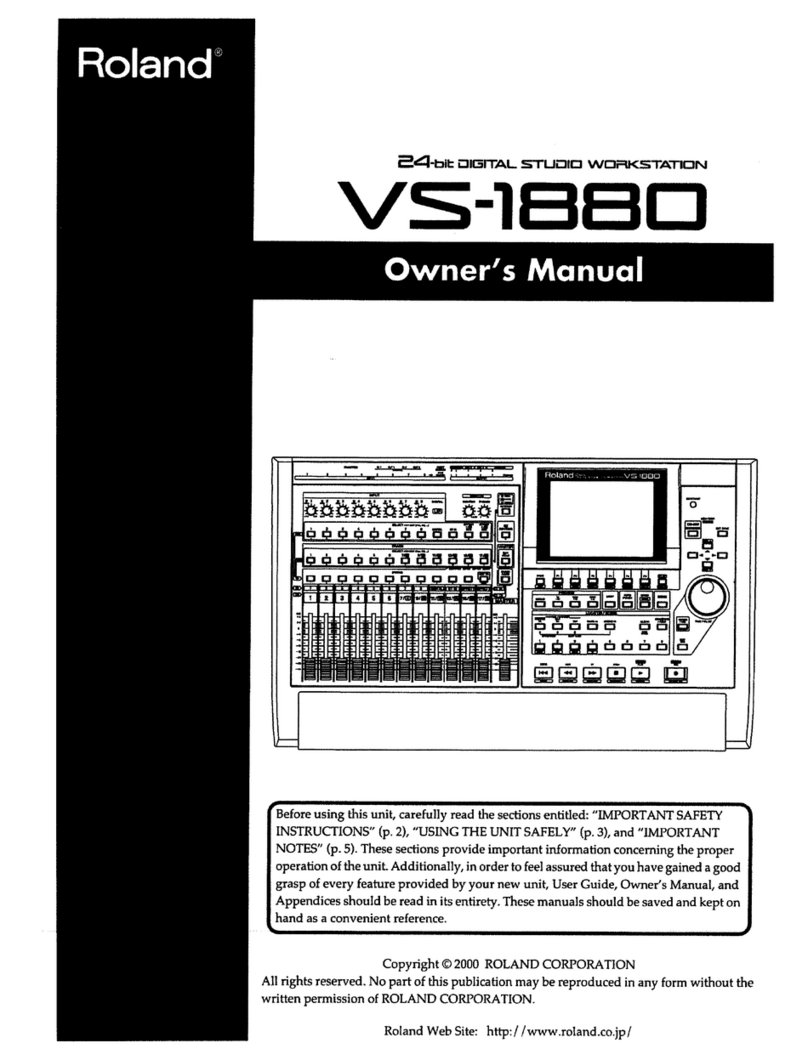 Roland VS-1880 User manual Roland VS-1880 User manual