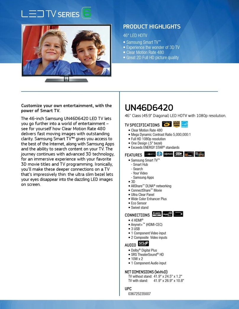 Samsung UN46D6420 User manual
