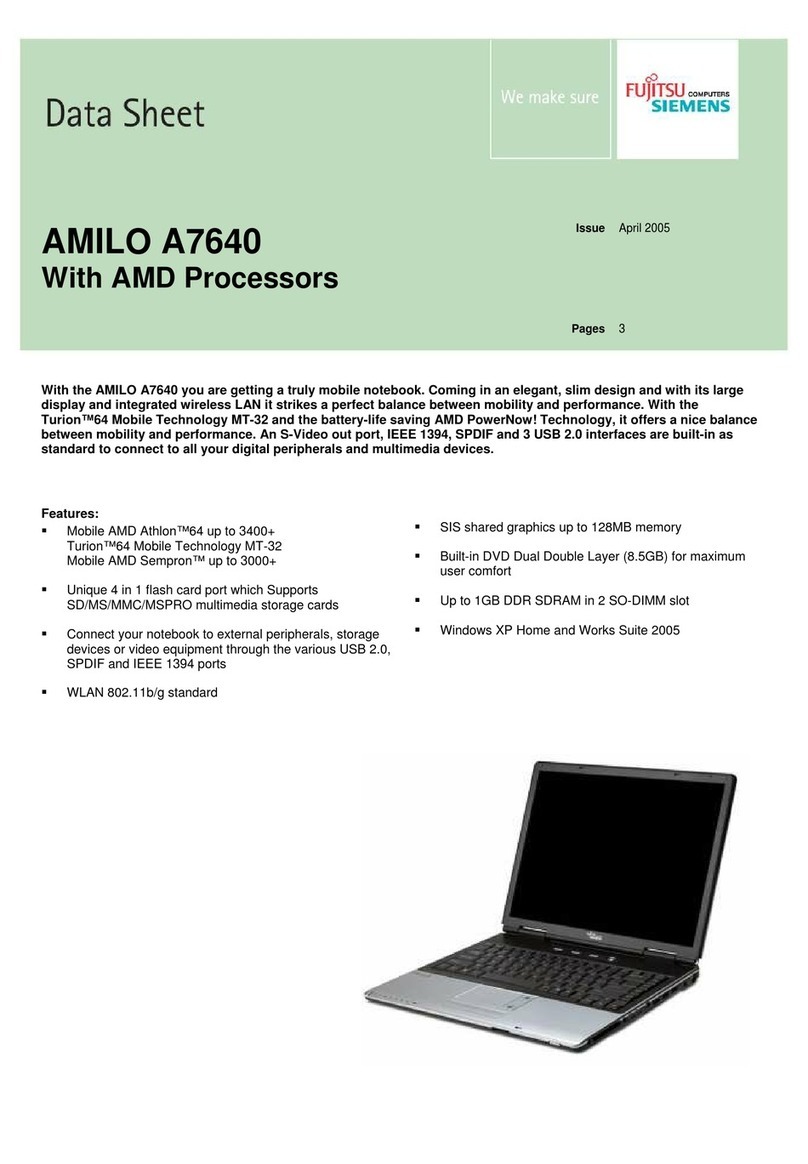 Fujitsu Siemens Computers AMILO A7640 User manual Fujitsu Siemens Computers AMILO A7640 User manual