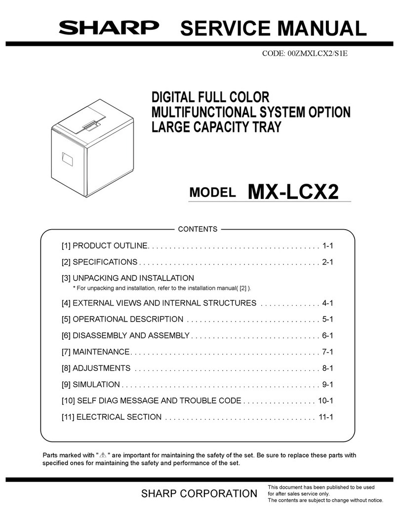 Sharp MX-LCX2 User manual Sharp MX-LCX2 User manual