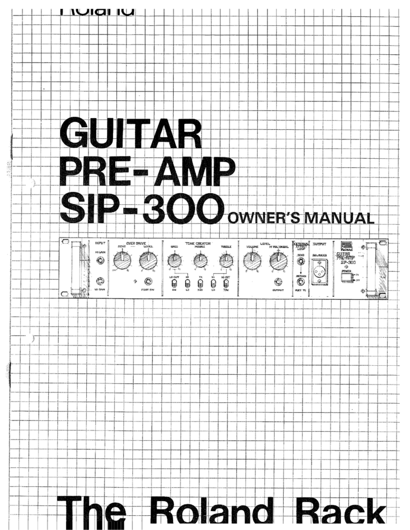 Roland SIP-300 User manual Roland SIP-300 User manual