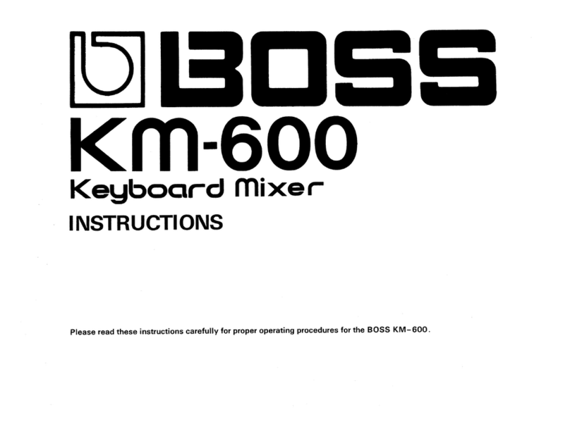 BOSSCO KM-600 keyboard mixer instructions