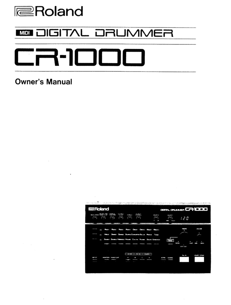 Roland CR-1000 User manual