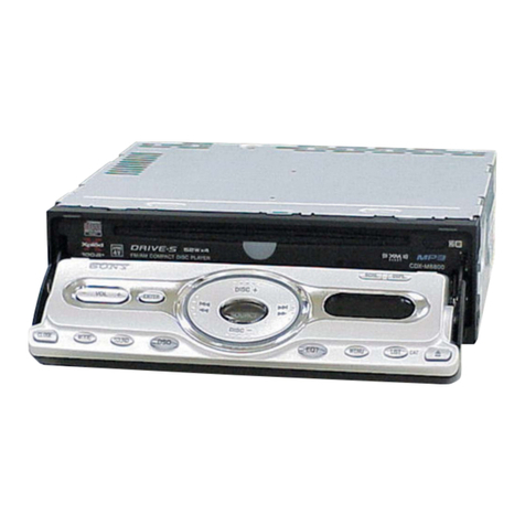 Sony CDX-M8800 - Fm/am Compact Disc Player Service manual