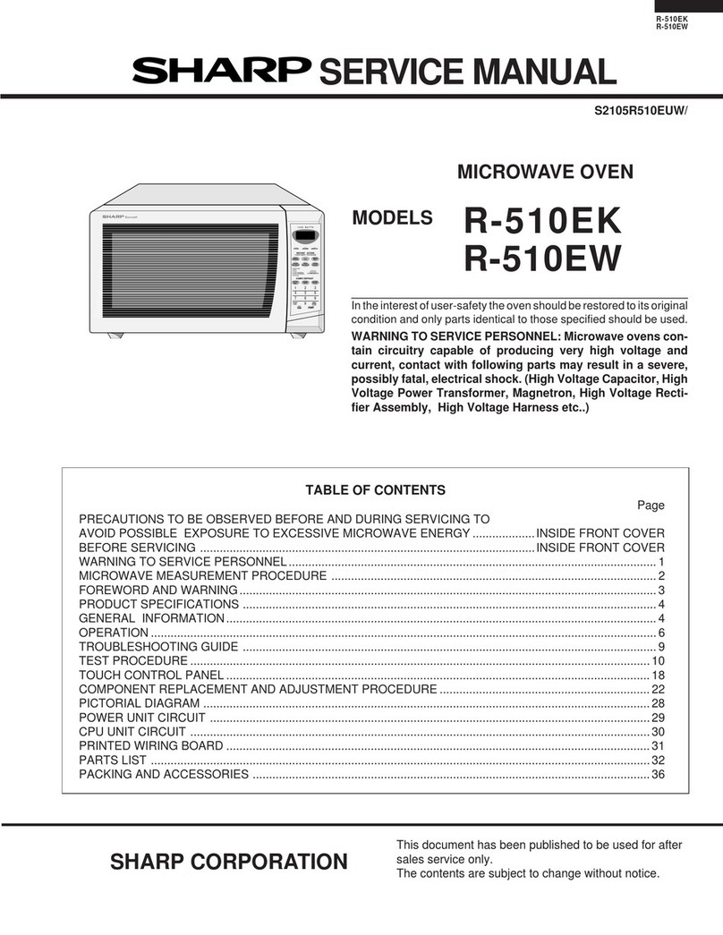 Sharp R-510EK User manual