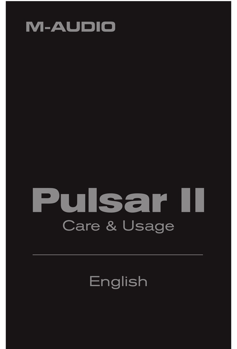 M-Audio Pulsar II Parts list manual