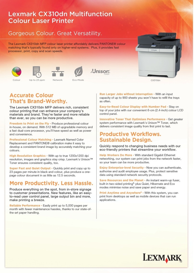 Lexmark CX310dn Speccifications