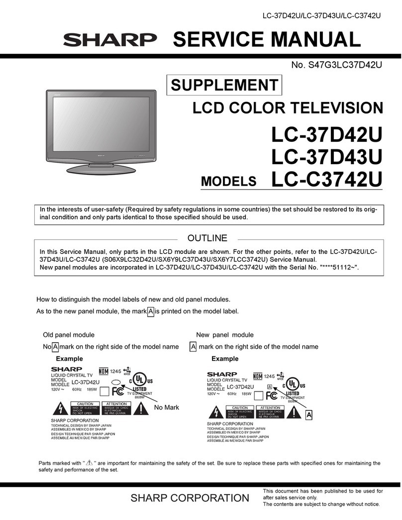 Sharp LC-37D42U User manual