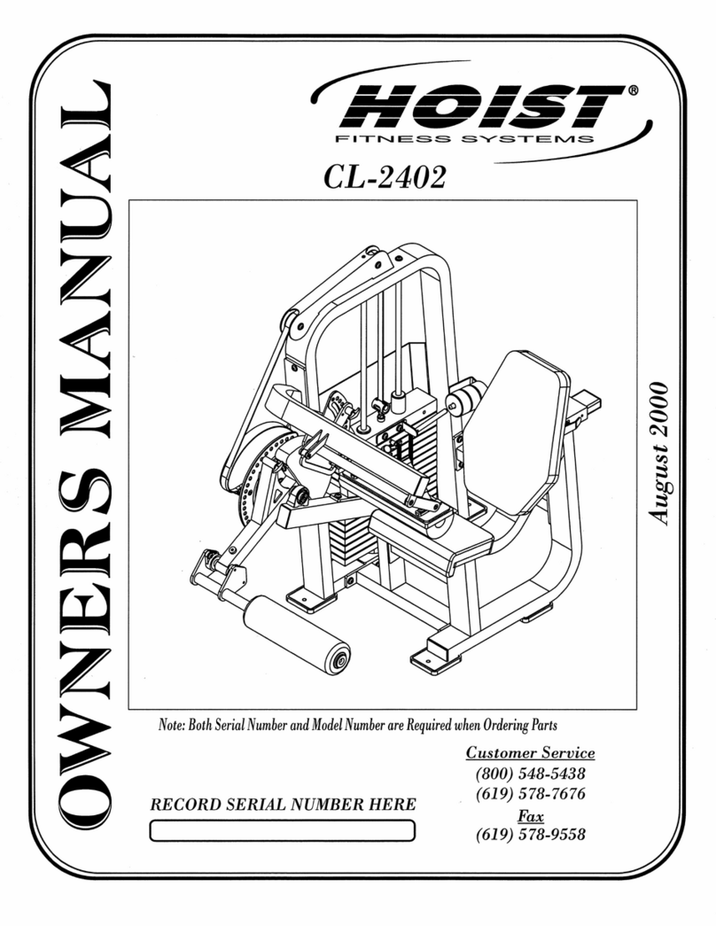Hoist Fitness CL-2402 owner's manual