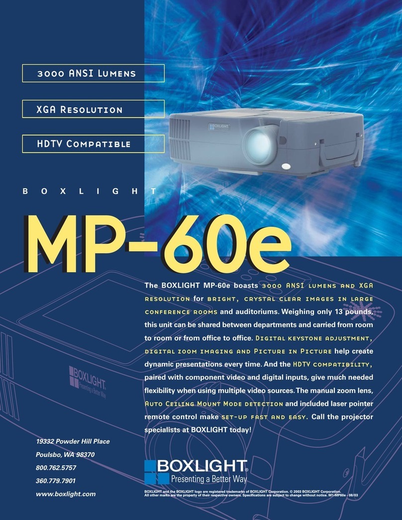 BOXLIGHT MP-60e User manual