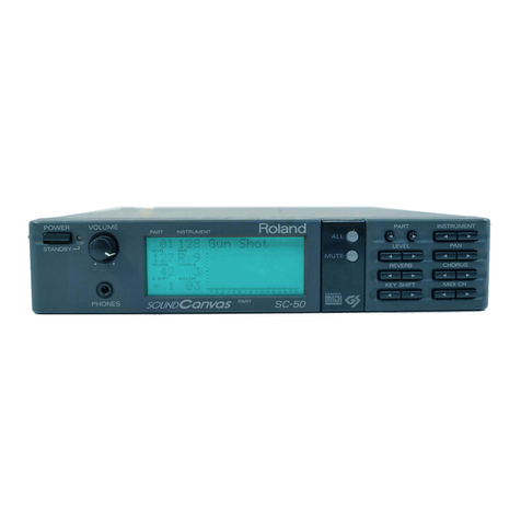 Roland Sound Canvas SC-50 User manual