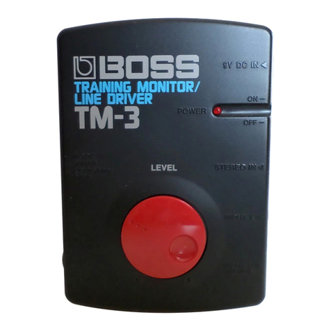 BOSSCO training Monitor/Line Driver TM-3 User manual