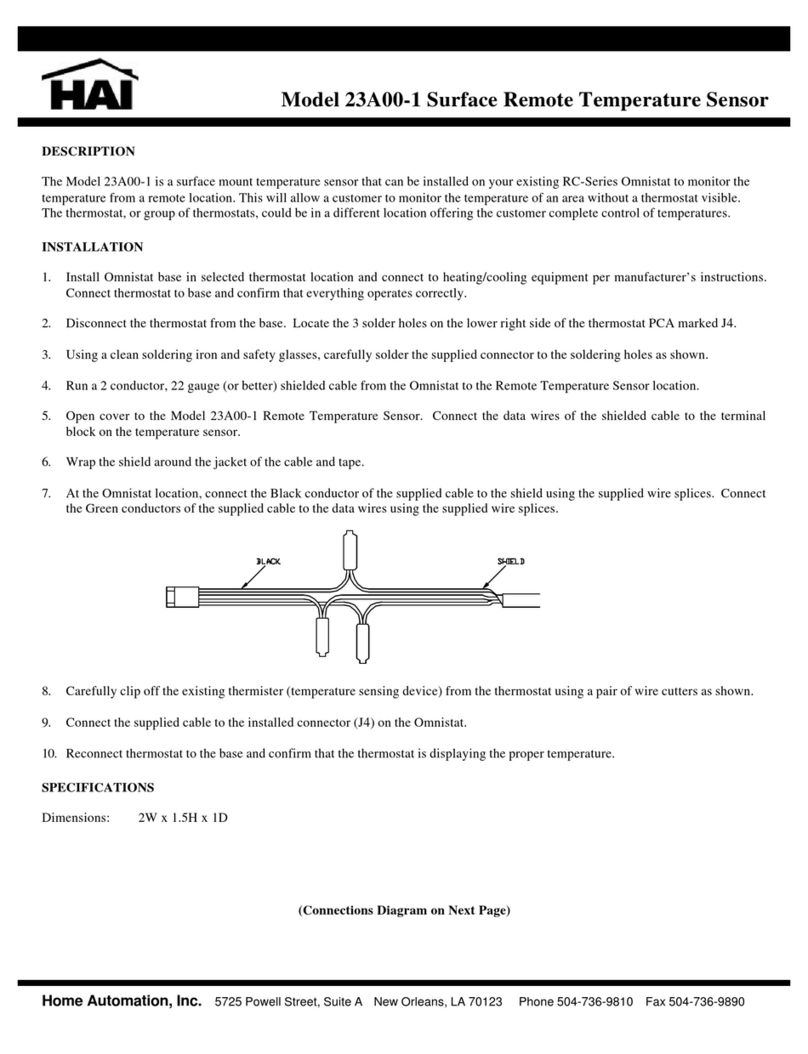 HAI 23A00-1 installation manual