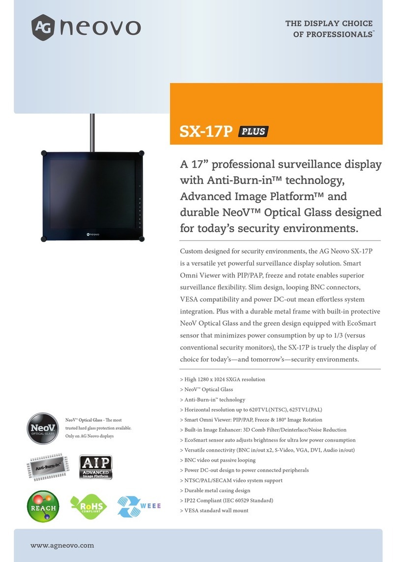 AG Neovo SX-17P Plus User manual