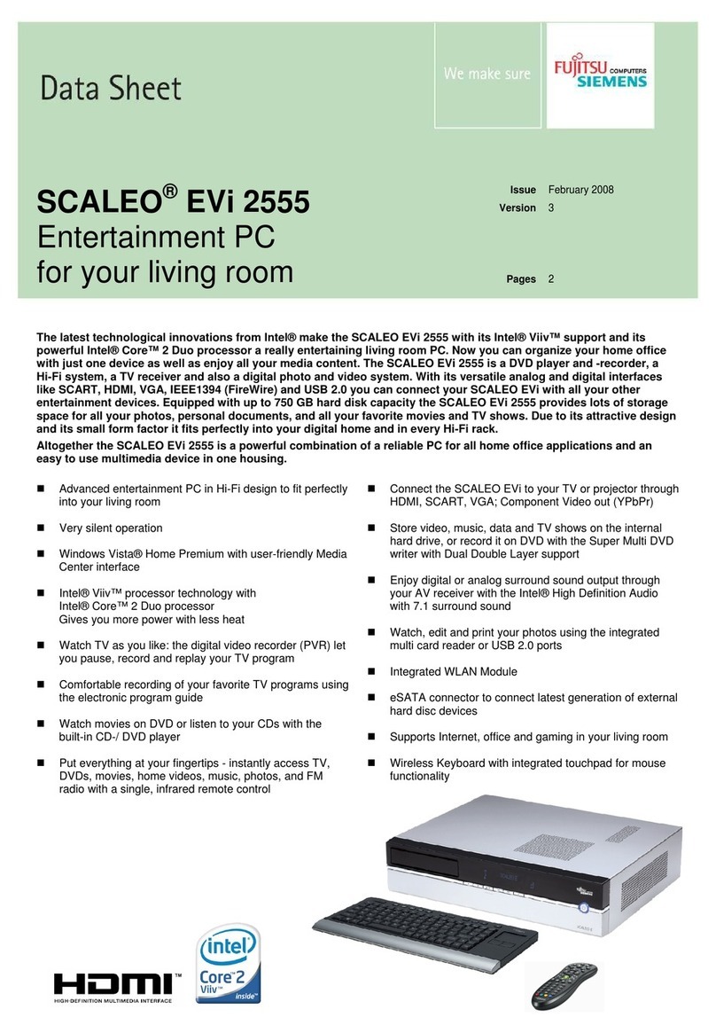 Fujitsu Siemens Computers SCALEO EVi 2555 User manual
