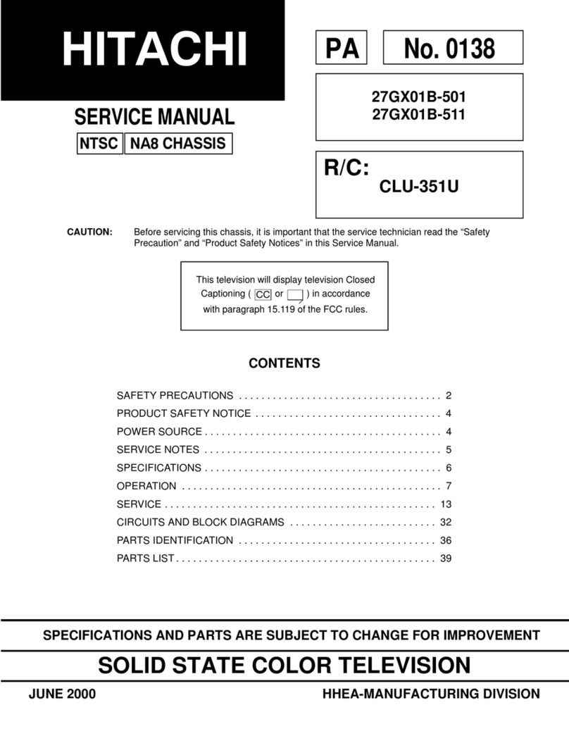 Hitachi 27GX01B-501 User manual