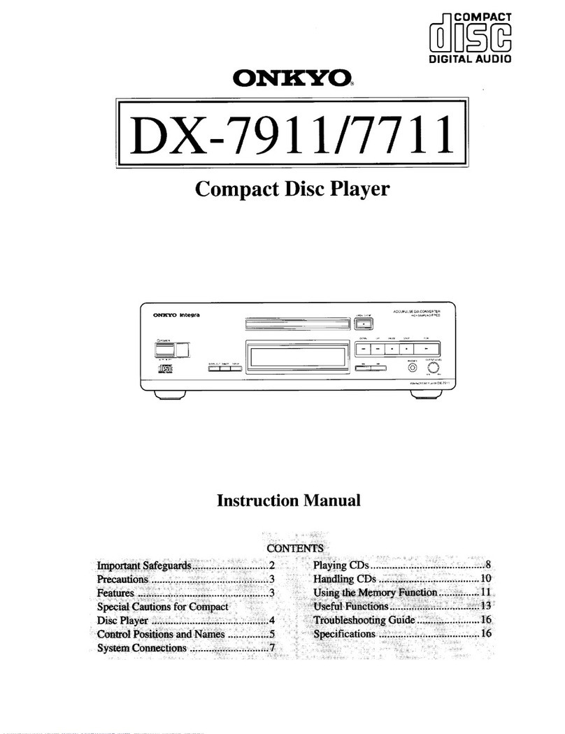 Onkyo DX-7911 User manual