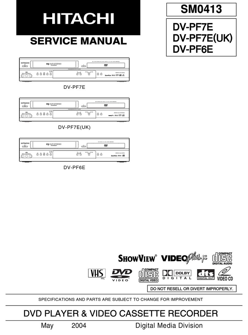 Hitachi DV-PF7E User manual