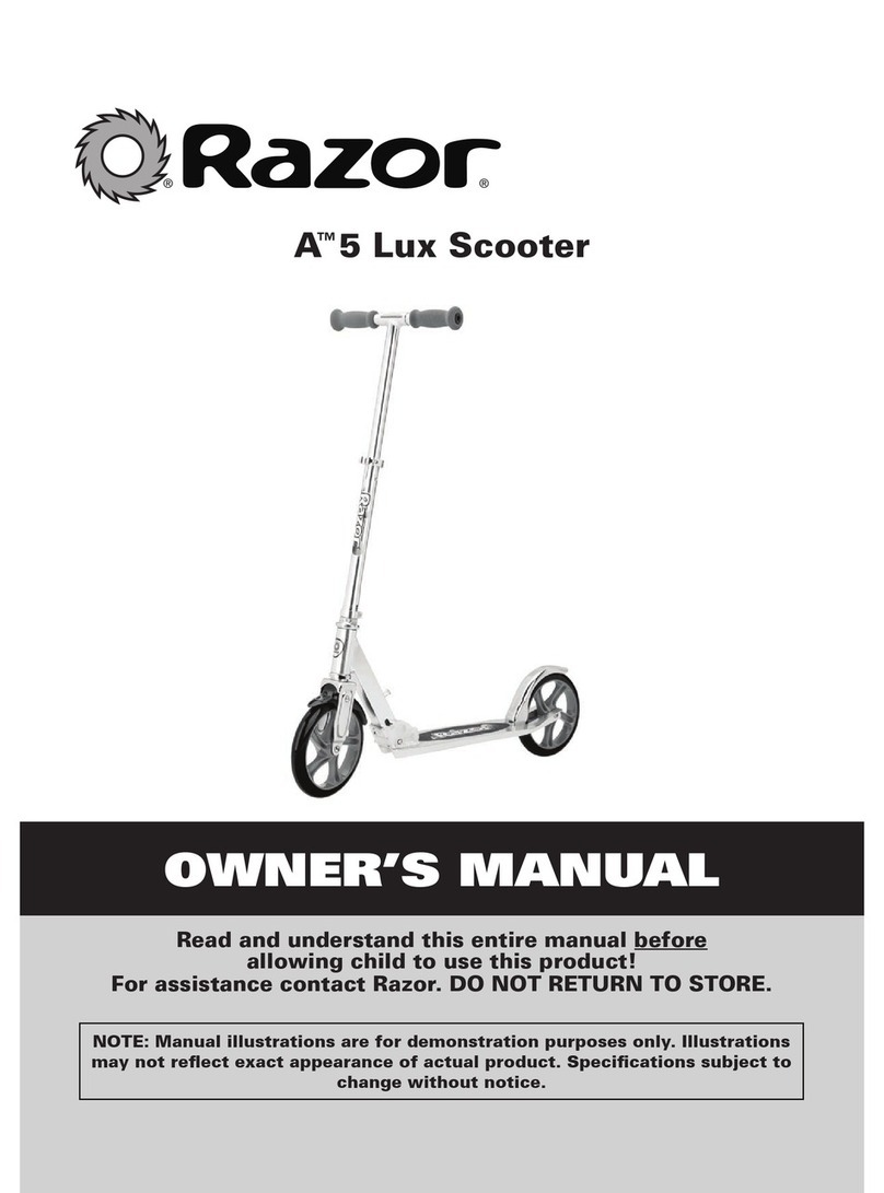 Razor A 5 Lux User manual