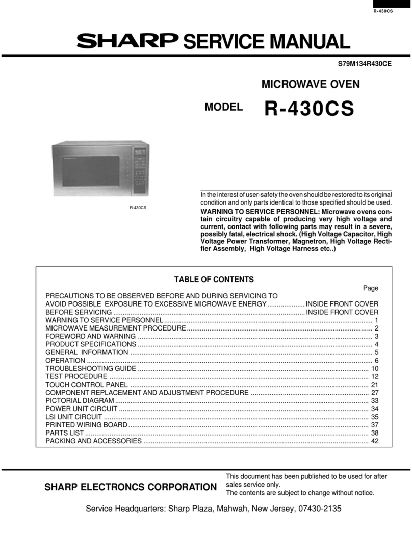 Sharp R-430CS User manual Sharp R-430CS User manual