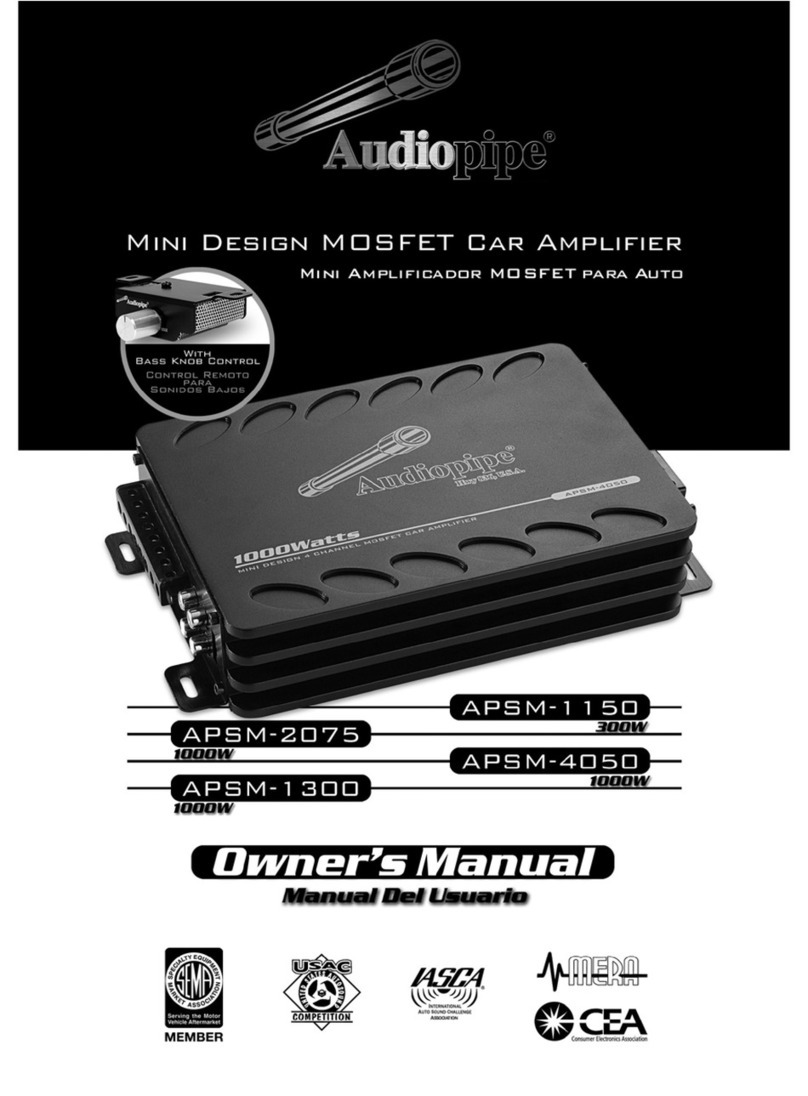 Audiopipe APSM-1150 User manual