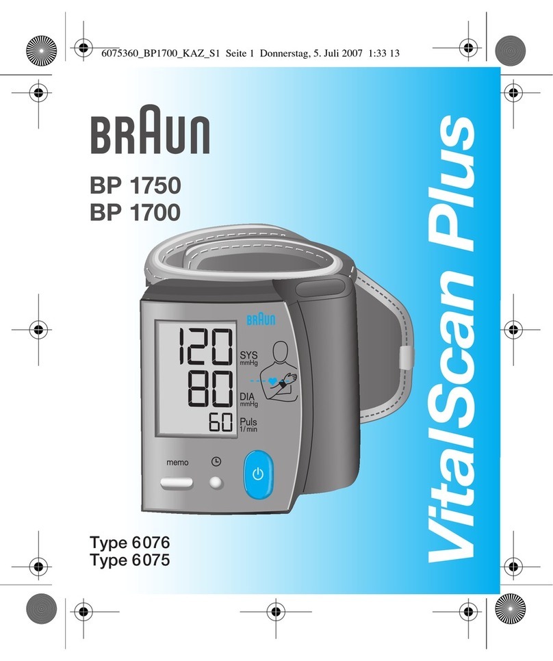 Braun VitalScan BP1750 User manual