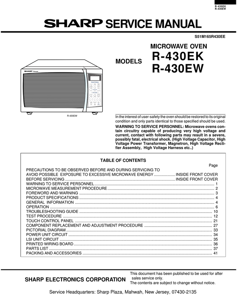 Sharp R-430EK User manual