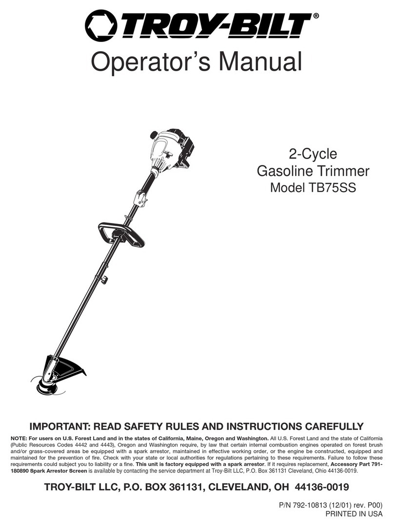 Troy-Bilt AST TB75SS Operator's manual