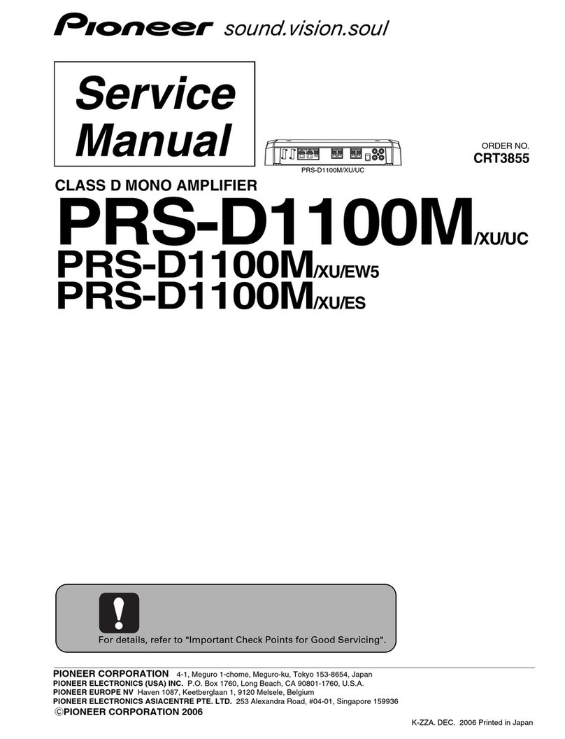 Pioneer PRS-D1100M/XU/UC User manual