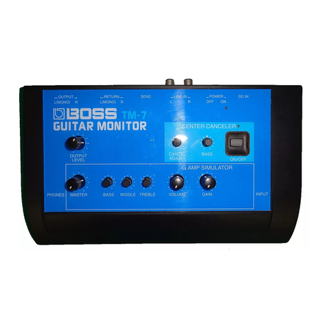 BOSSCO TM-7 owner's manual