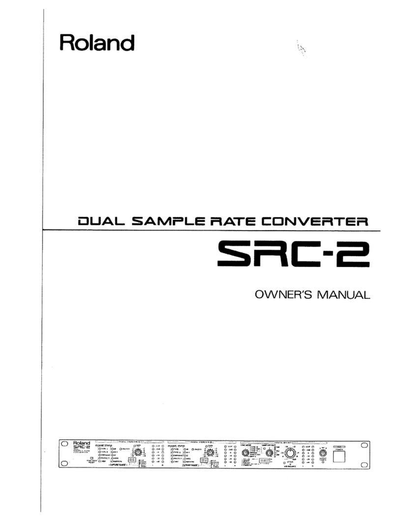 Roland SRC-2 User manual