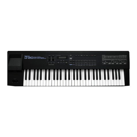 Roland D-20 User manual