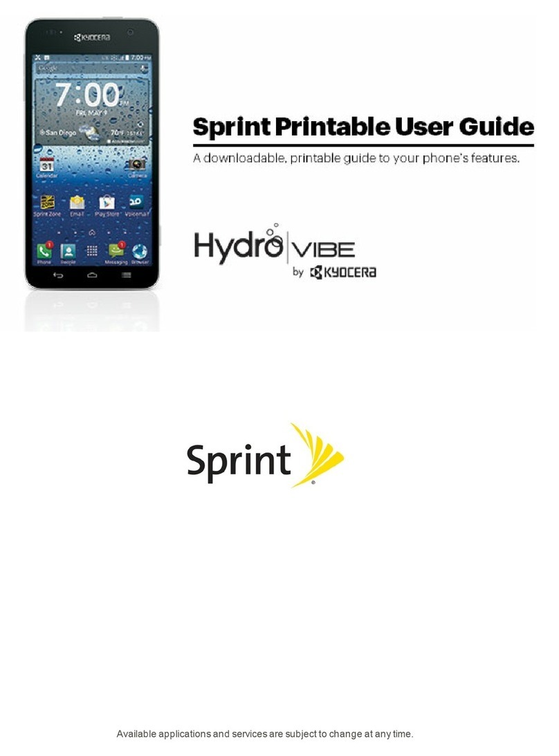 Kyocera HYDRO VIBE User manual
