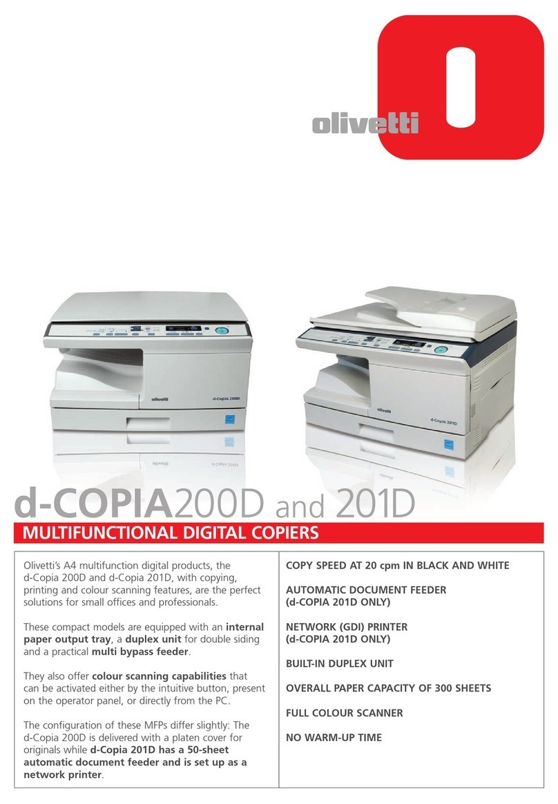 Olivetti d-COPIA201D User manual