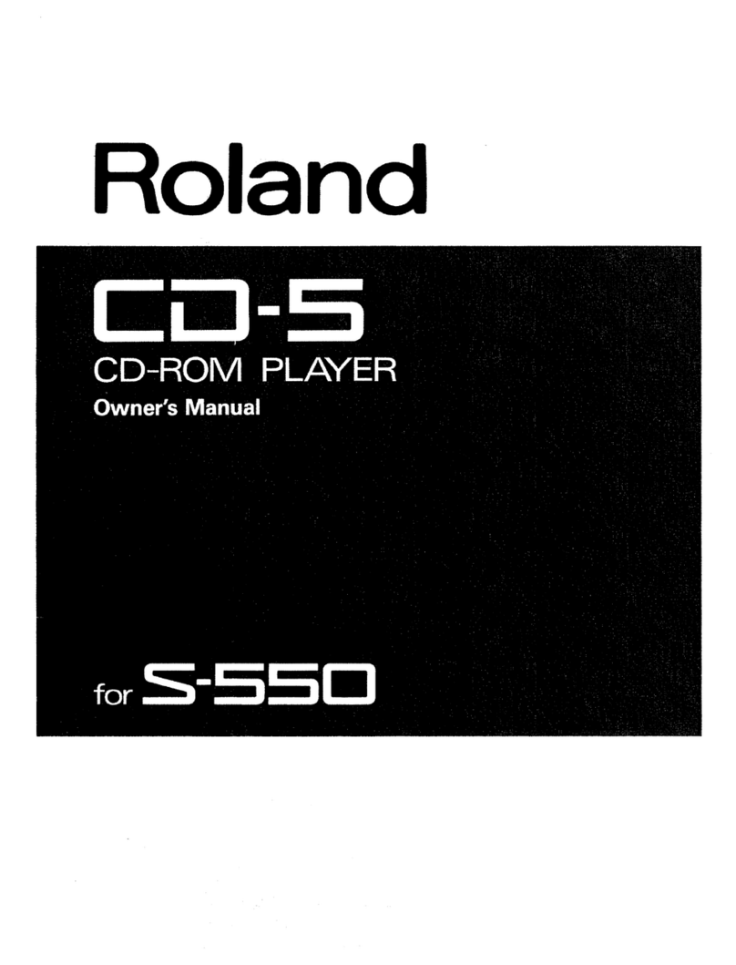 Roland CD-5 owner's manual