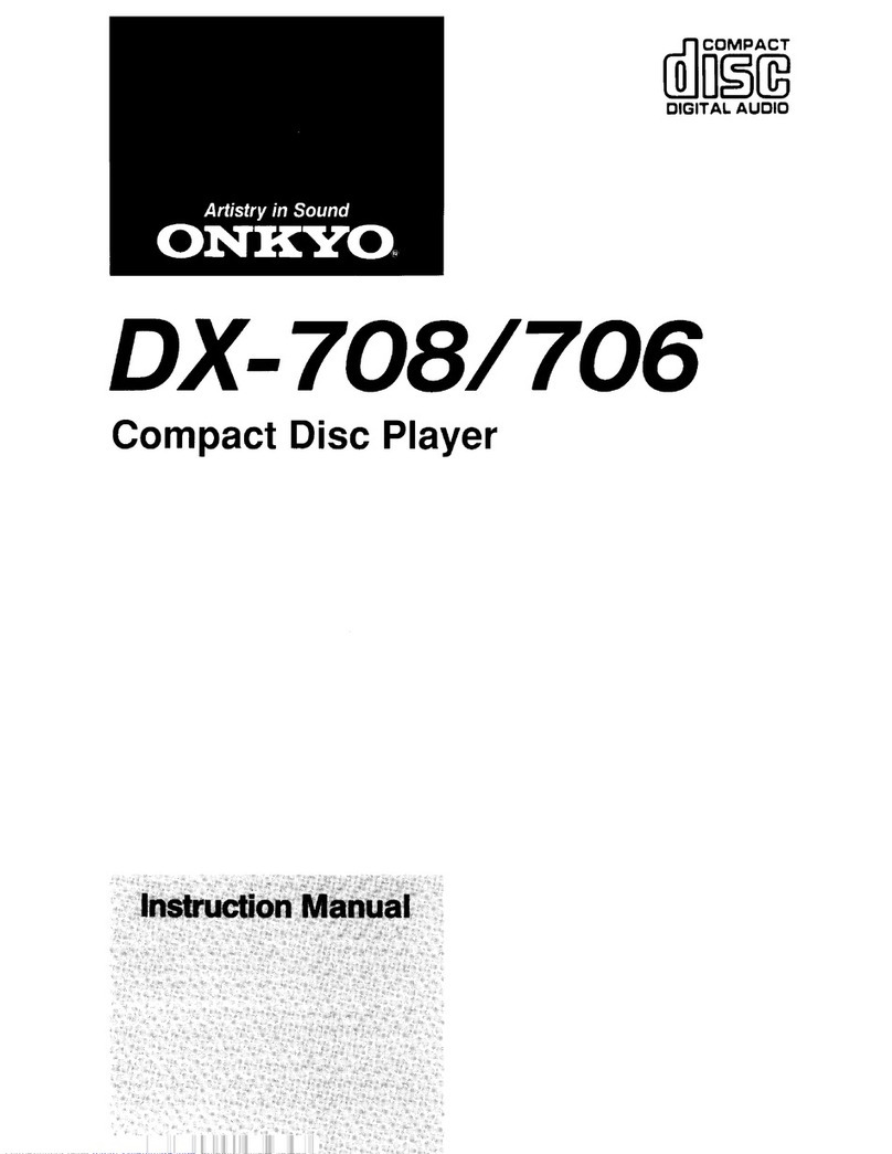 Onkyo DX-708 User manual Onkyo DX-708 User manual