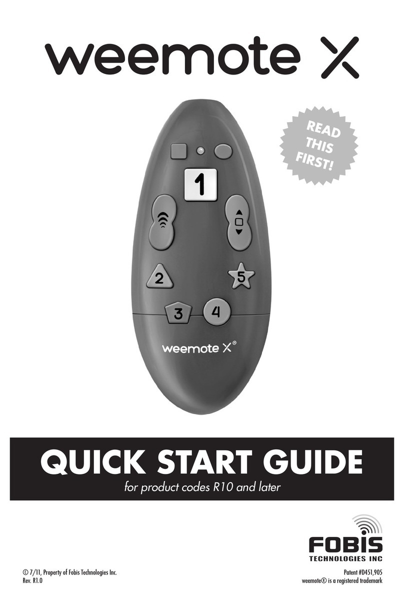 Fobis Technologies Weemote X User manual