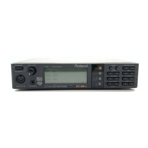 Roland Sound Canvas SC-88 VL User manual