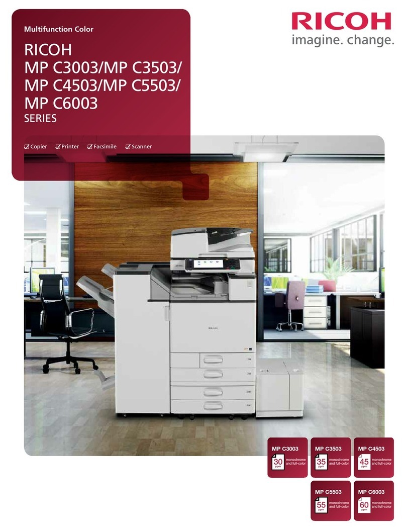 Ricoh MP C3003 Brochure & specs