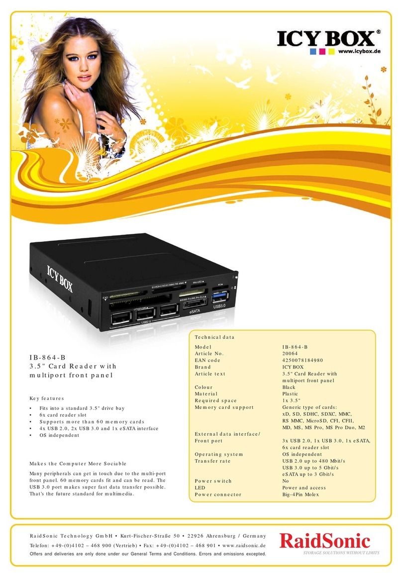 RaidSonic IB-864-B Brochure & specs
