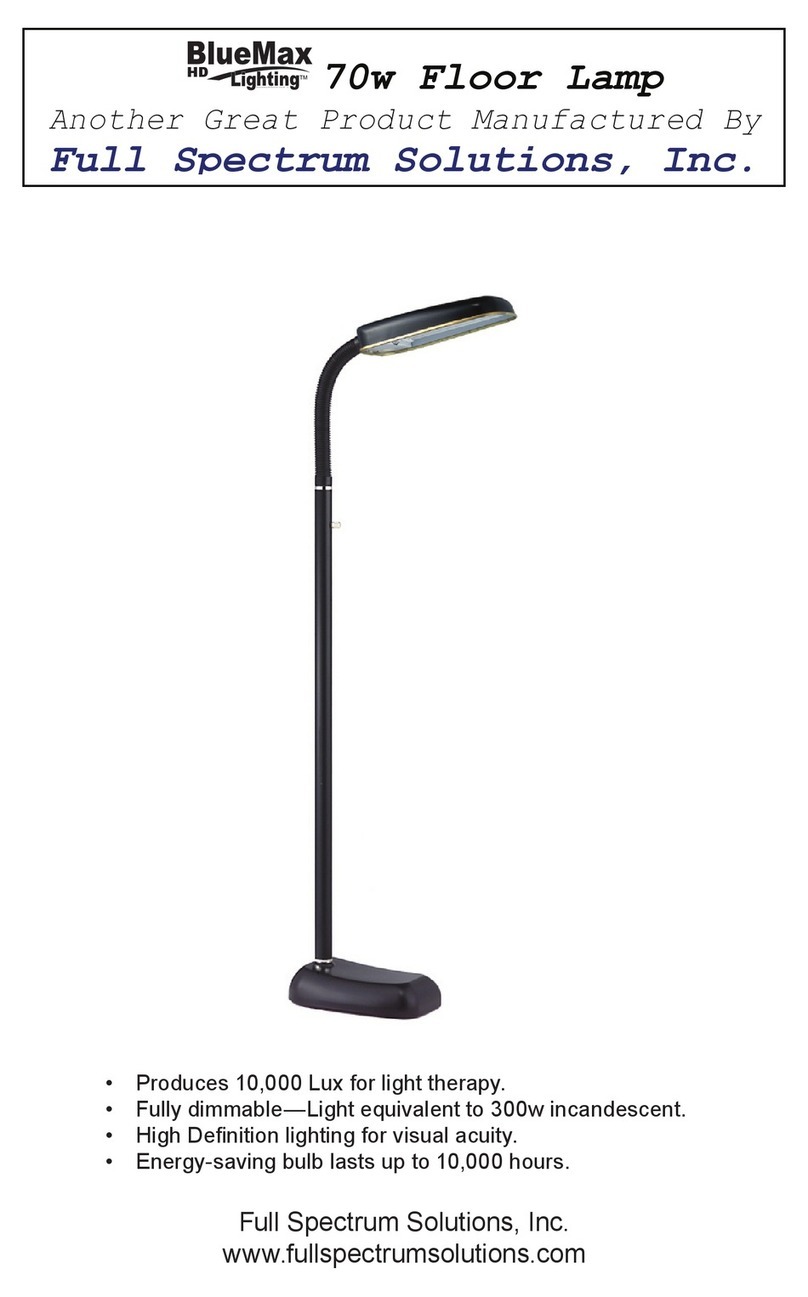 Full Spectrum Solutions 70w Floor Lamp User manual