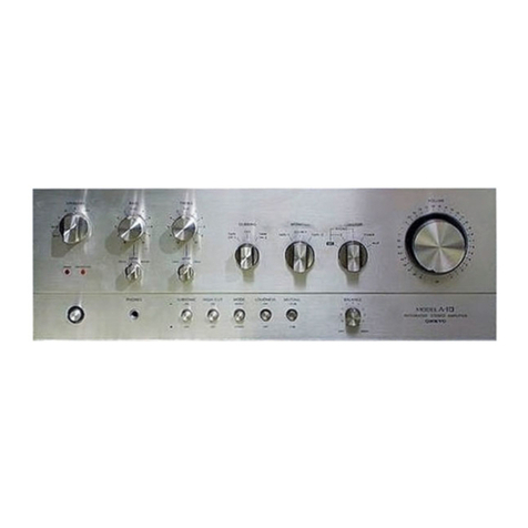 Onkyo A-10 User manual