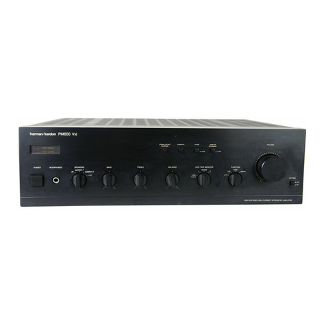 Harman Kardon PM650 Vxi Technical manual