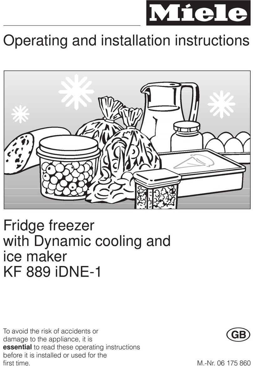 Miele KF 889 iDNE-1 Operating and installation instructions